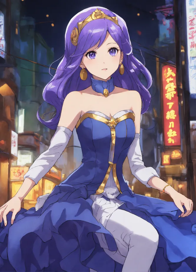 hitomi tanaka purple dress Hitomi Tanaka Kinky Purple
