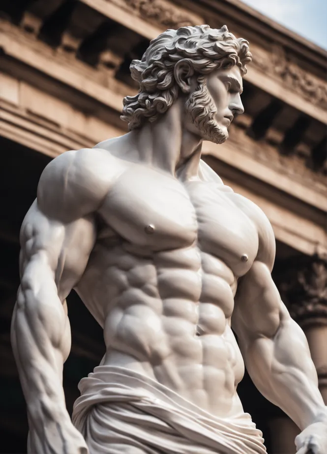 Muscular Greek God