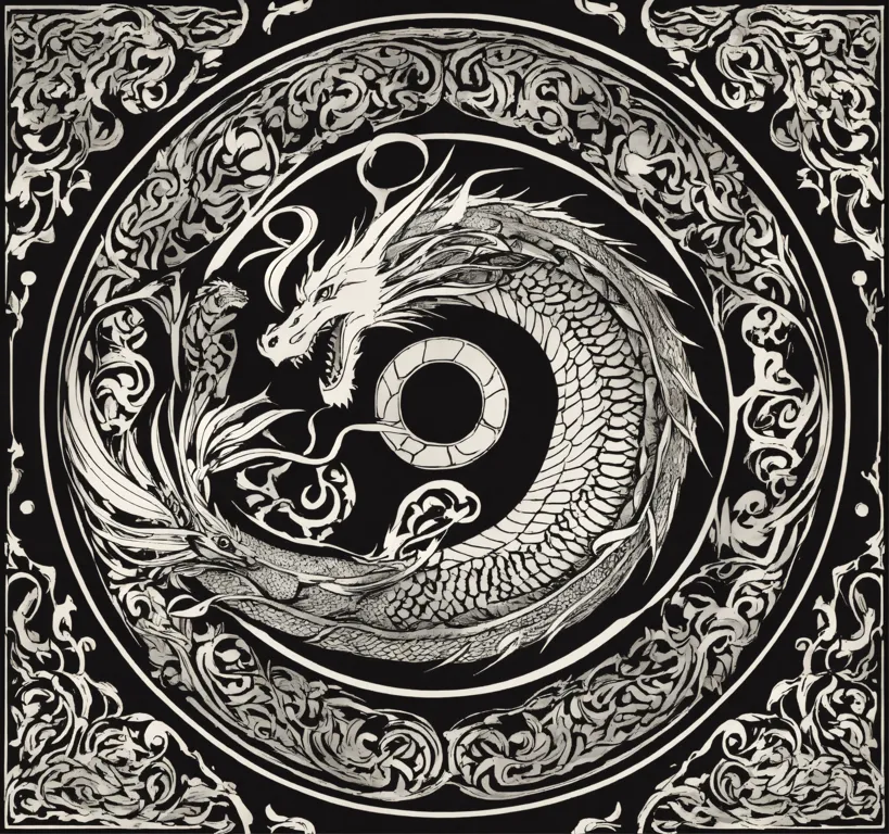 Lexica - A tribal Chinese dragon tattoo by Eiichiro Oda, high poly