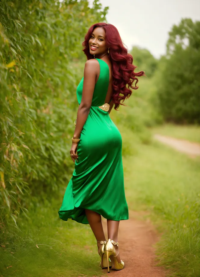 Very store green dress