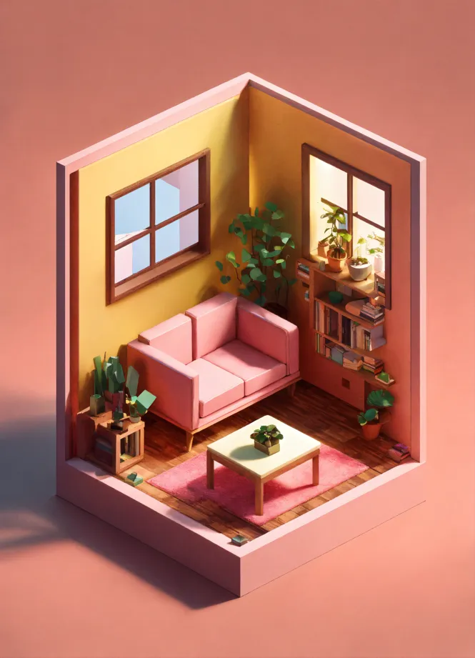 ArtStation - Cute Bedroom in Blender