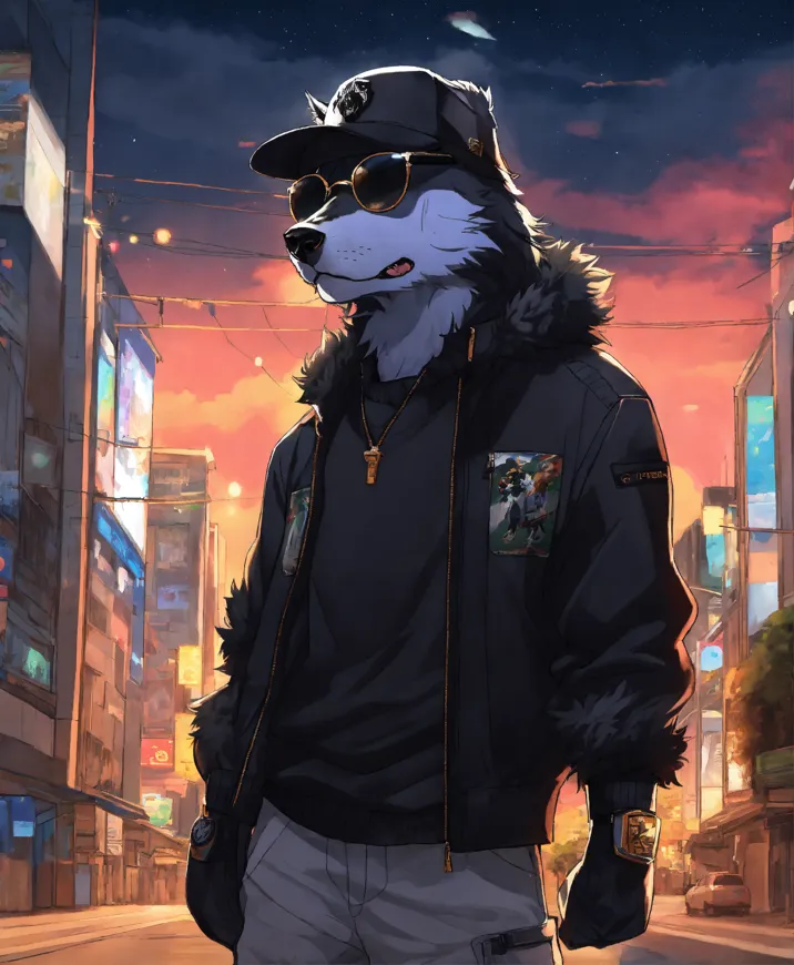 Wolf hoodie with hot sale ears for guys