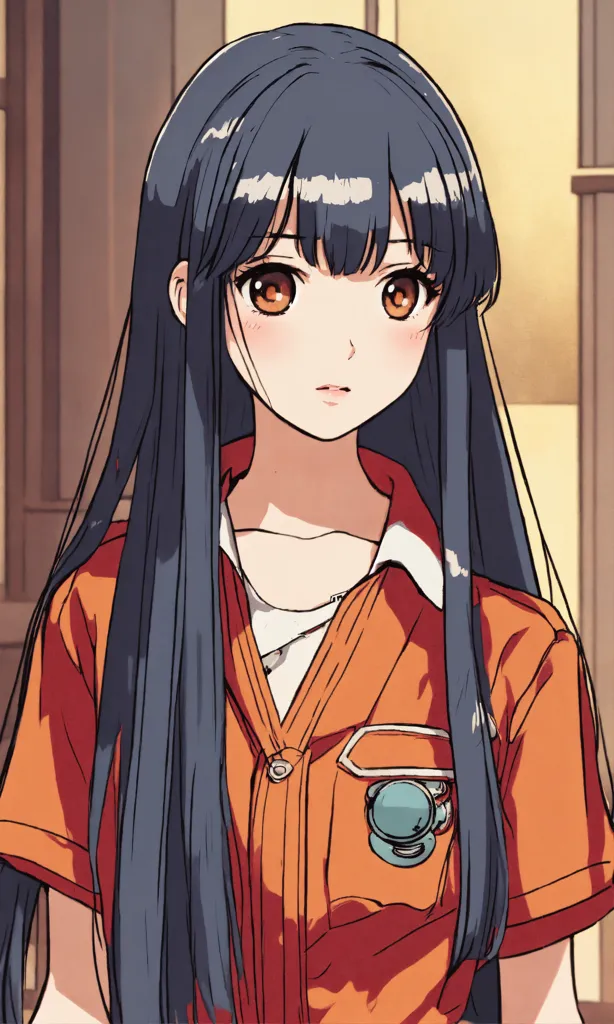 Anime girl long hair discount
