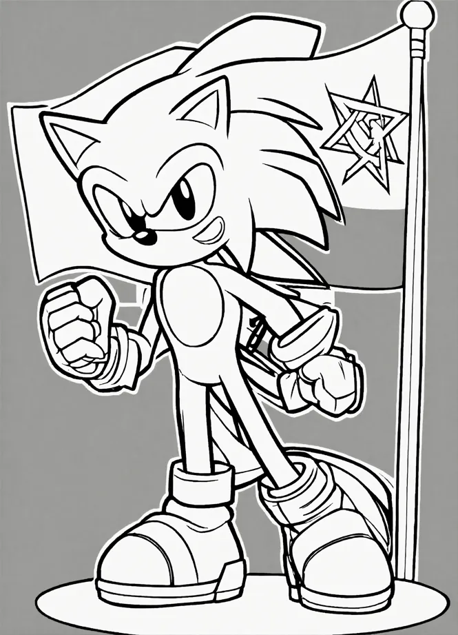 Sonic The Hedgehog Coloring Beautiful Sonic Coloring Pages