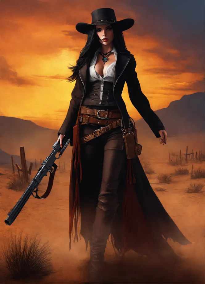 Girl's Wild West Gun Slinger Costume