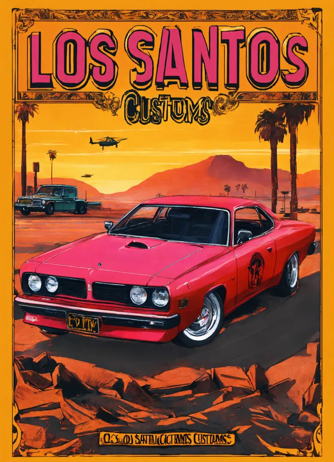 Los Santos Customs Poster