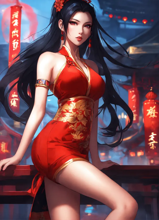 Lexica - beautiful asian girl full body anime style. not dark background