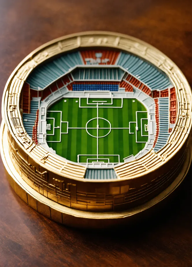 Stade de Foot du Bernabeu du Real de Madrid en Puzzle 3D – Planète