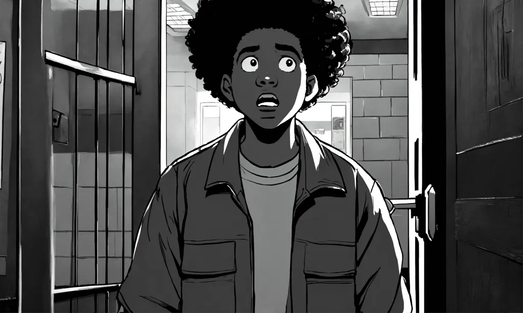 Lexica - A boondocks style art of very black skin anime darkest boy