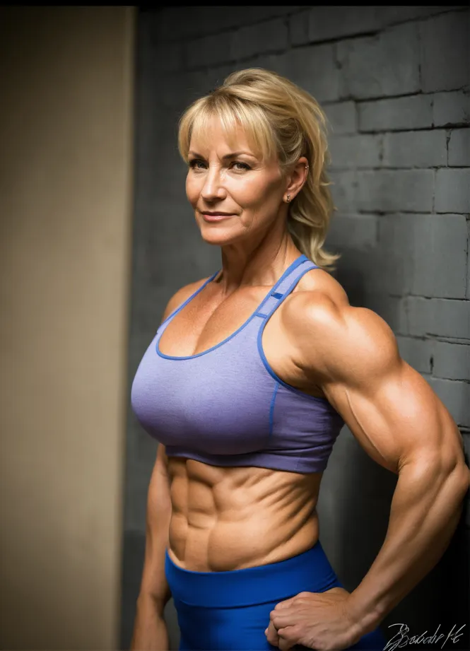 Lexica - and she had a defined six-pack and a toned back. despite her  muscular frame