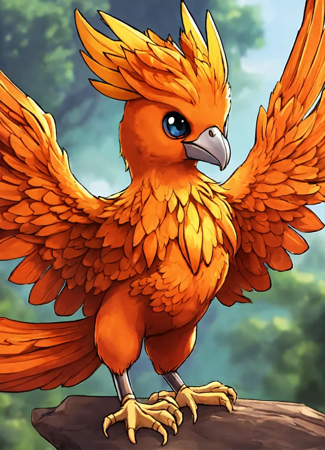 Lexica - Anime illustration of a Pokemon Red-Coloured Raptor Dinosaur