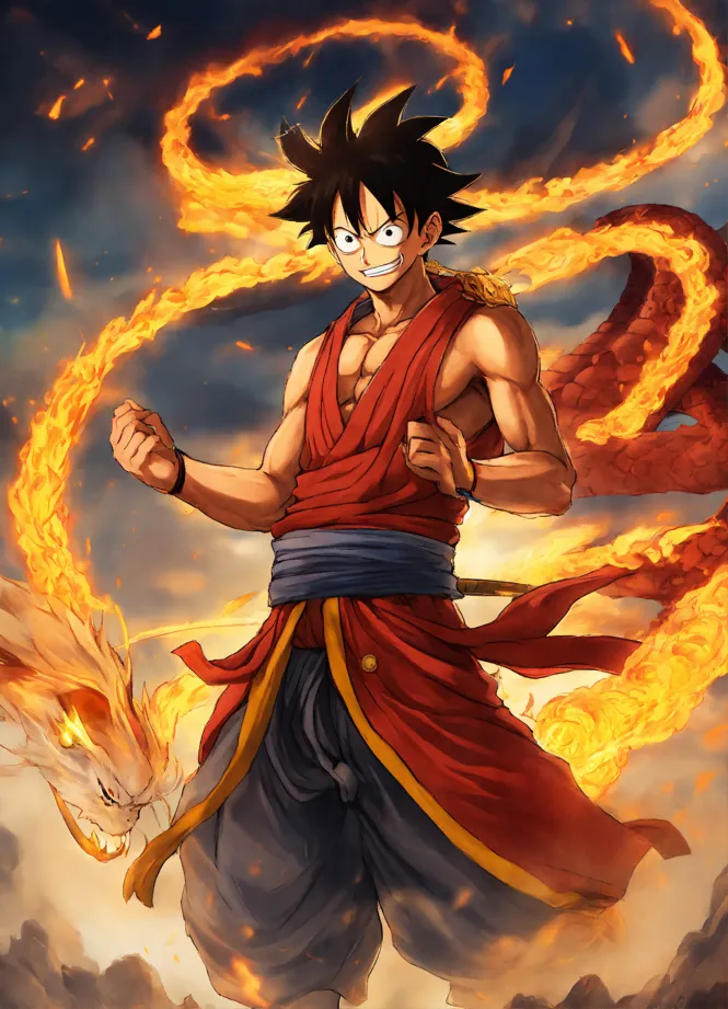 Lexica - luffy naruto goku fusion