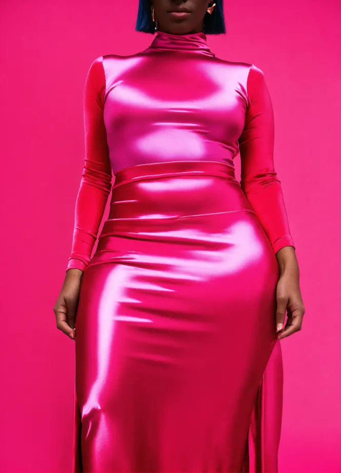 Lexica - shiny satin dress