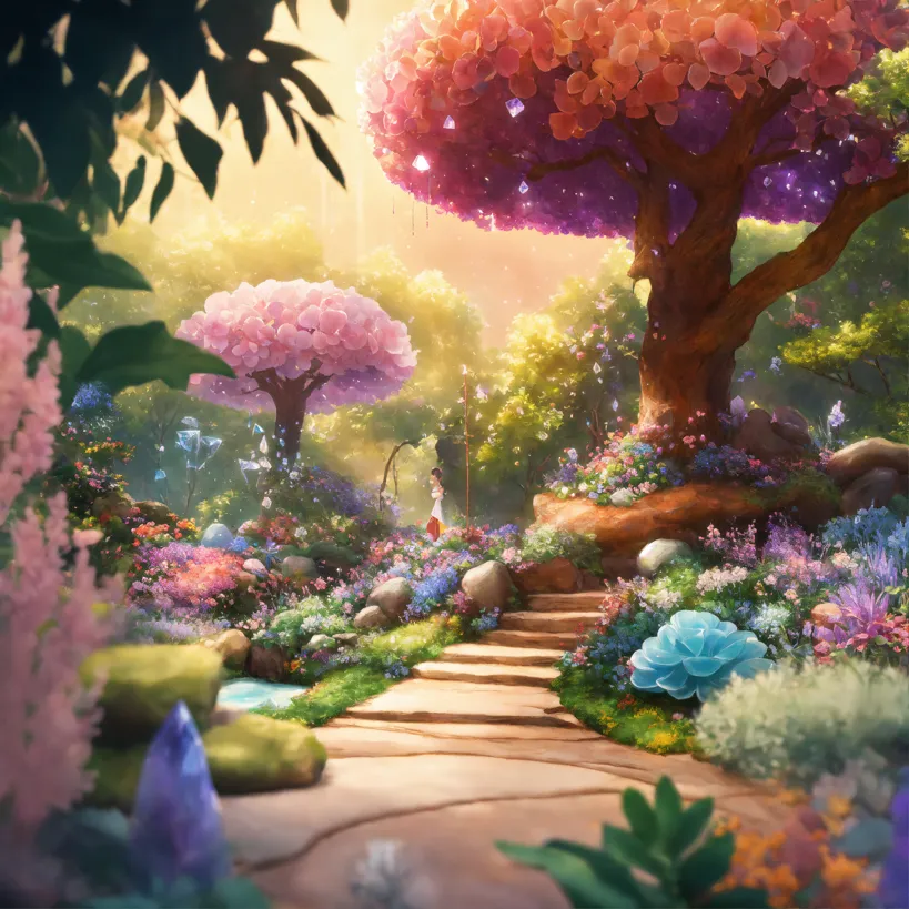 magical garden drawing