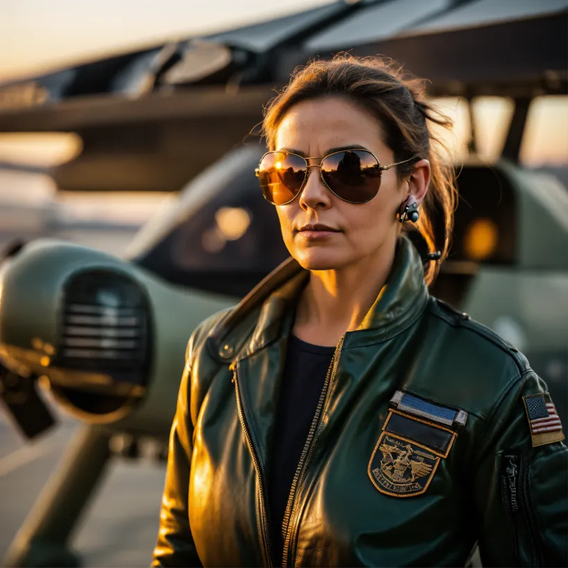 Female pilot jacket best sale