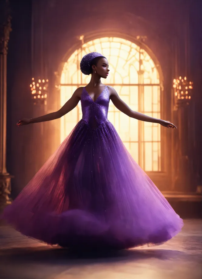 princess beautiful princess purple gown