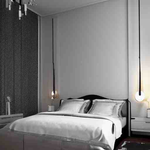 a modern minimalist art deco bedroom - Arthub.ai